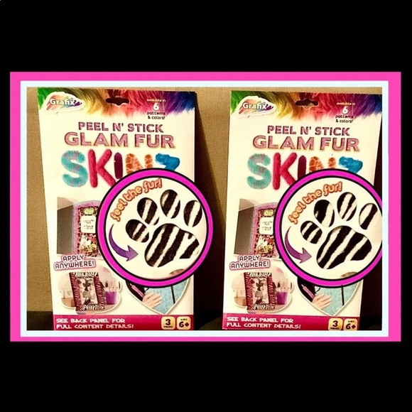 Bundle of Grafix Peel N' Stick "Glam Fur" SKINZ - Picture 9 of 12